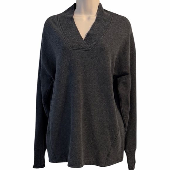 ATHLETA CLARITY FLEECE SWEATSHIRT - Picture 2 of 5